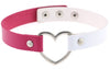 Ras de cou Heart Duo Fuschia-Blanc