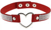 Ras de cou Heart Strass Rouge