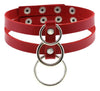 Ras de cou Tri Rings Rouge