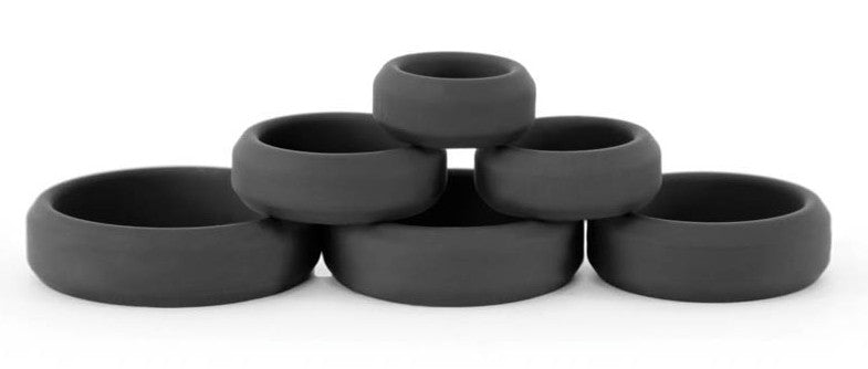 Lot de 6 cockrings silicone