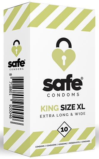 Préservatifs en latex King Size XL SAFE x10