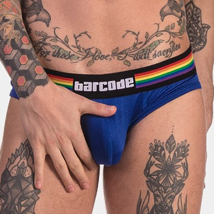 Slip Barcode Pride Bleu