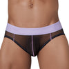 Slip transparent Hunch Brief Noir-Violet