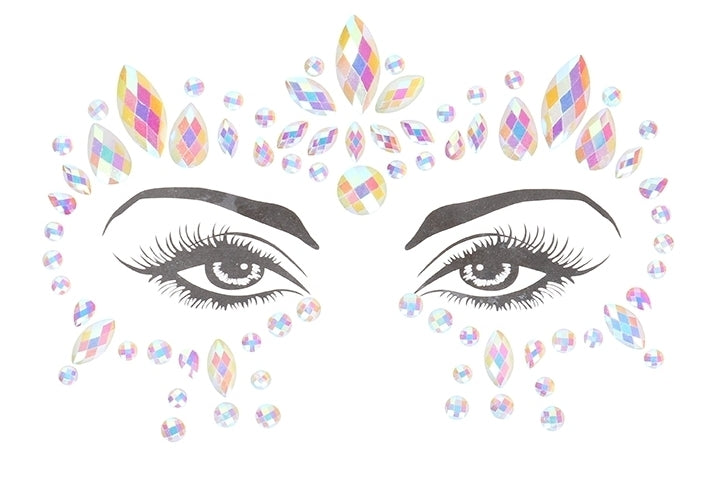 Stickers Strass Contours des Yeux phosphorescents Glow Jewelry