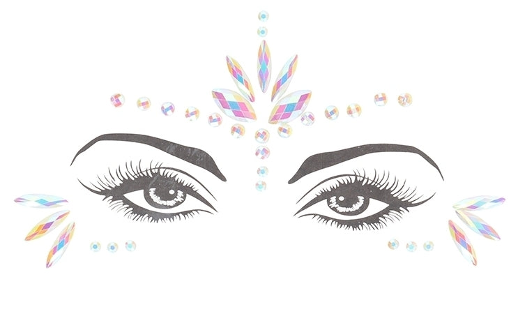 Stickers Strass Visage phosphorescent Glow Jewelry