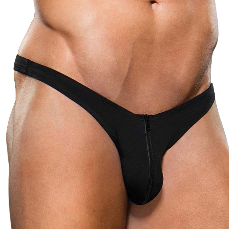 String Zipper Noir