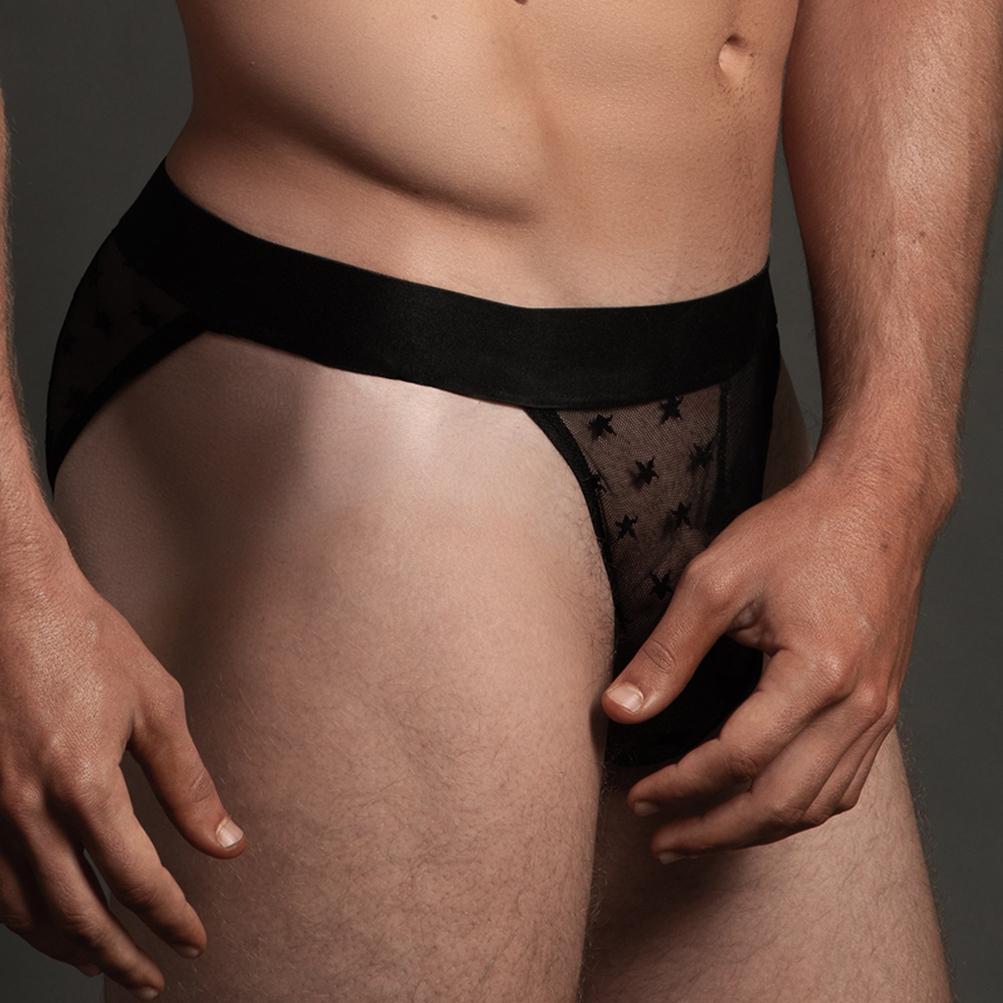 Tanga Fin Star Noir