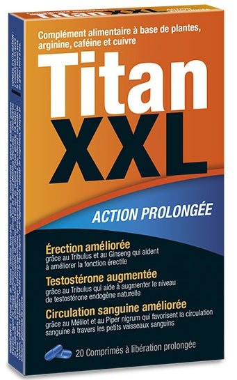 Stimulant Titan XXL 20 gélules