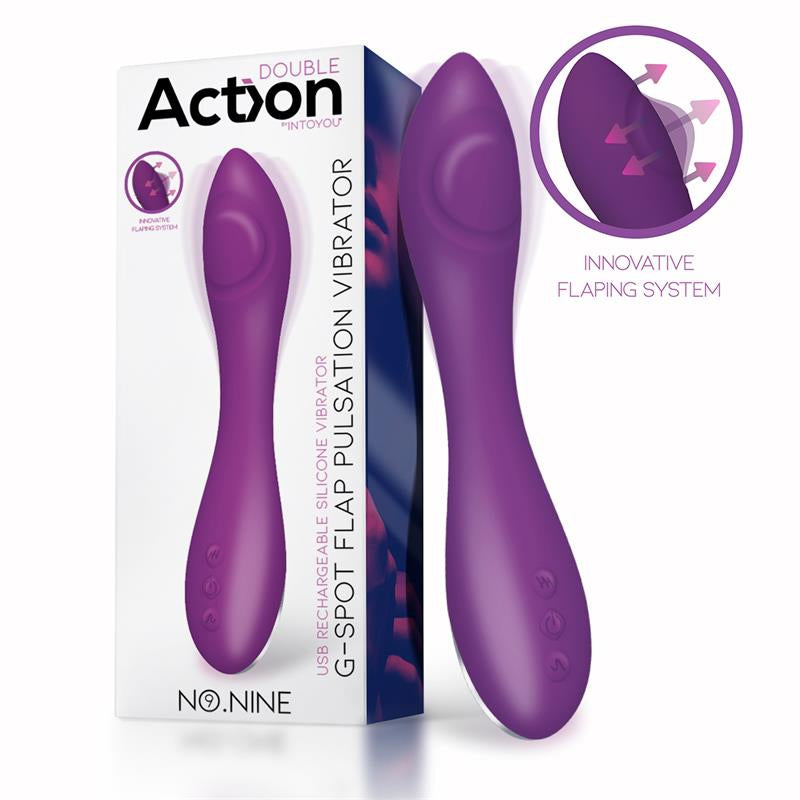 Vibro G-Spot Flap Pulsator 22cm Violet