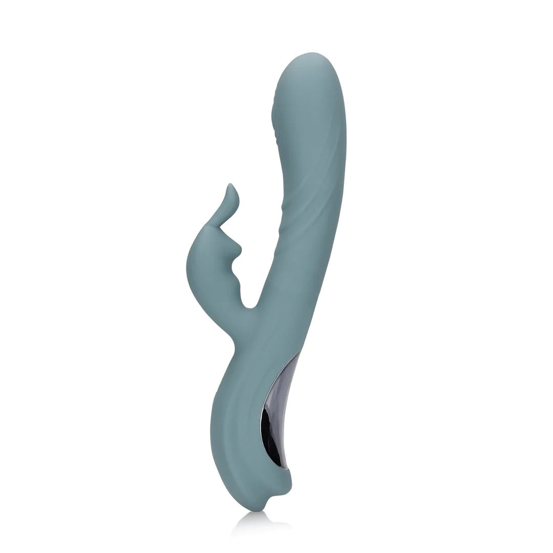 Vibro Rabbit Fingering Motion 23 cm Gris