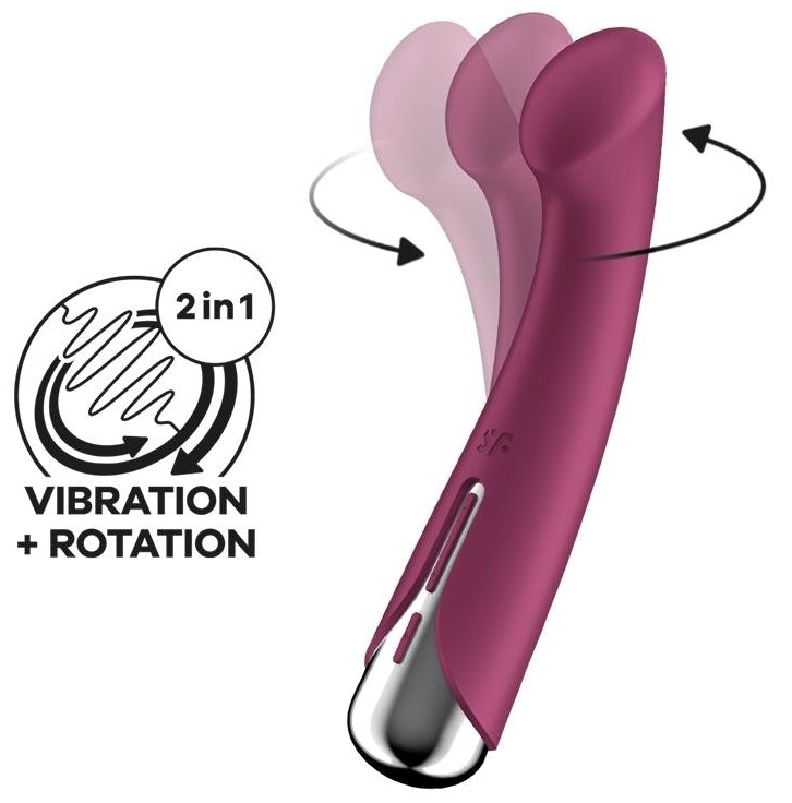 Vibromasseur Point G Spinning G-Spot 1 - 11 x 3.5cm Framboise