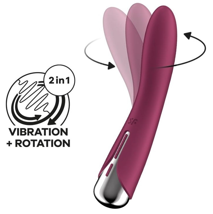 Vibromasseur Point G Spinning Vibe 1 - 11 x 3cm Framboise